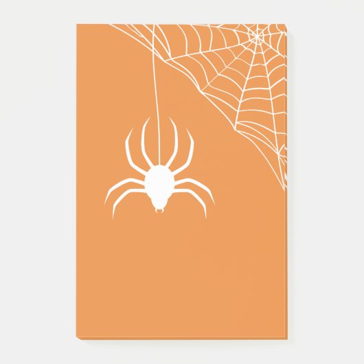Post-it® Orange Halloween Spiderweb (Devant)