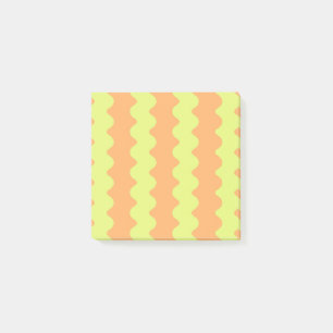 Post-it® Orange Lime Wavy Stripe Bold Stationery moderne