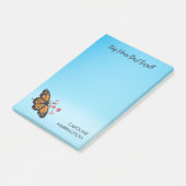 Post-it® Orange Monarque Papillon Sky Blue Inspiration (Incliné)