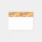 Post-it® Orange, Or, Rectangles Brown et cercles (Devant)