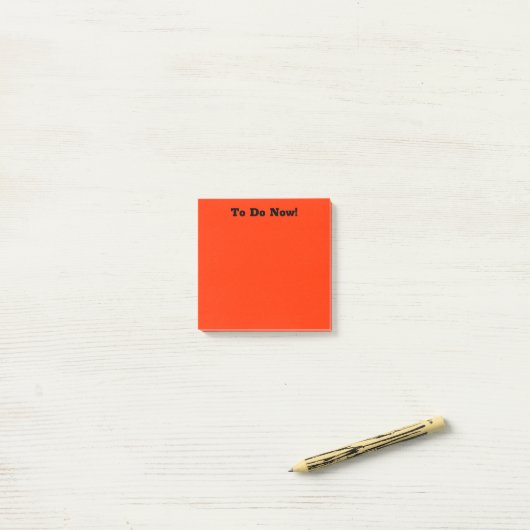 Post-it® Orange profond (Sur un bureau)