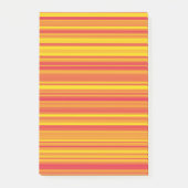 Post-it® Orange rouge jaune rayures (Devant)