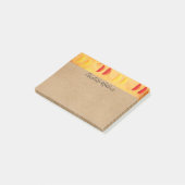 Post-it® Orange rustique et Citrus citronné personnalisé (Incliné)