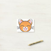 Post-it® Orange Tabby Cat Orange Tabby Tabby Striped Tabby. (Sur un bureau)