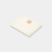 Post-it® Orange Watercolor Citrouille automne saison (Incliné)