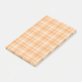 Post-it® Orange White Checker Abstract Pattern (Incliné)
