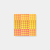 Post-it® Orange Yellow Checker Patchwork Pattern (Devant)