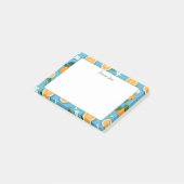 Post-it® Oranges d'été Nom personnalisé papeterie (Incliné)