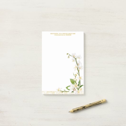 Post-it® Orchid Lily Spring (Sur un bureau)