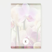 Post-it® Orchidées Modernes | Ajouter votre initiale (Devant)