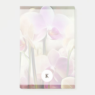 Post-it® Orchidées Modernes Ajouter votre initiale