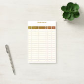 Post-it® order form post it note (Bureau)
