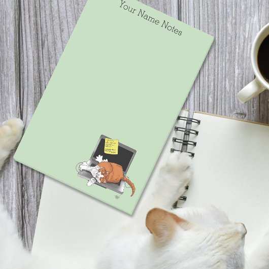 Post-it® Ordinateur portable amusant pour chat orange