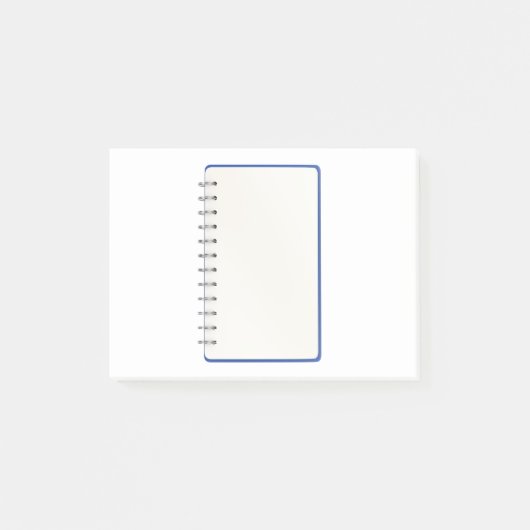 Post-it® Ordinateur portable en spirale vide (Devant)