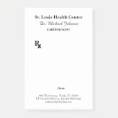 Post-it® Ordonnance du médecin cardiologue (Devant)