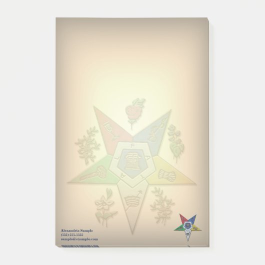 Post-it® Ordre De L'Étoile Orientale (Devant)