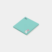 Post-it® Oreilles de queue pelucheuse blanche chanceuse de (Incliné)