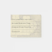 Post-it® Organisateur de post-it graphique DM ; date, heure (Devant)