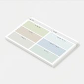 Post-it® Organisateur quotidien - Nuances coupées (Incliné)