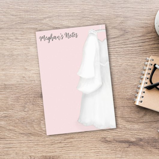 Post-it® Organisatrice de mariage moderne Robe de mariée vi