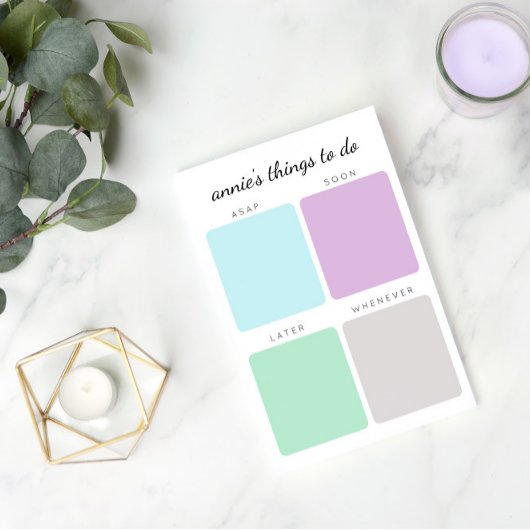 Post-it® Organiser des choses à faire | Nom personnalisé