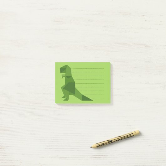 Post-it® Origami de T-Rex (Sur un bureau)