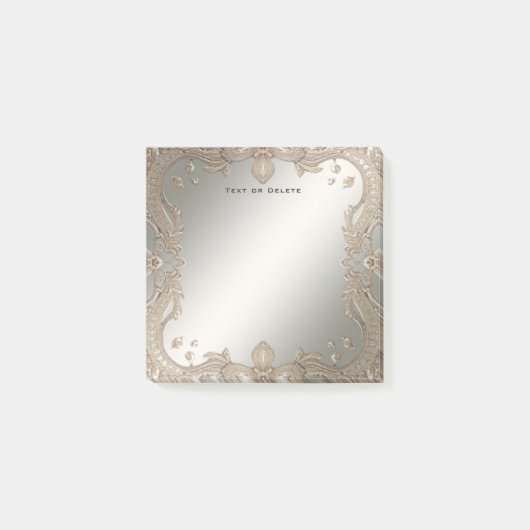 Post-it® Ornat Or Post it Notes (Devant)