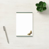 Post-it® Ornate Gold & Turquoise Butterfly 4"x6" (Bureau)