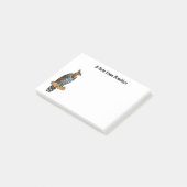 Post-it® Ornate hawk eagle bird cartoon illustration (Incliné)