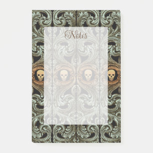 Post-it® Ornement Vert Goth Sage Avec Crâne