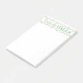 Post-it® Ornements d'aquarelle de Noël Deck the Halls (Incliné)