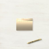 Post-it® Ornements de Noël Or Elégant - Personnalisé (Sur un bureau)