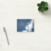 Post-it® ornements de Noël sur un fond bleu (Bureau)