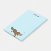 Post-it® ornithorynque affiché par canard mignon (Incliné)