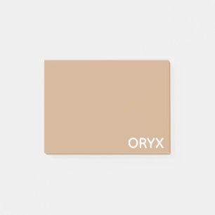 Post-it® Oryx brown beige color name