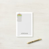 Post-it® Oscar le Groupement et sa poubelle | Ajouter Votre (Sur un bureau)