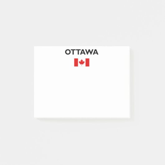 Post-it® Ottawa Canada Drapeau canadien couleur claire (Devant)