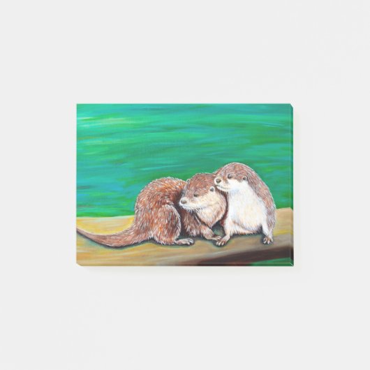 Post-it® Otter Best Friends Peinture (Devant)