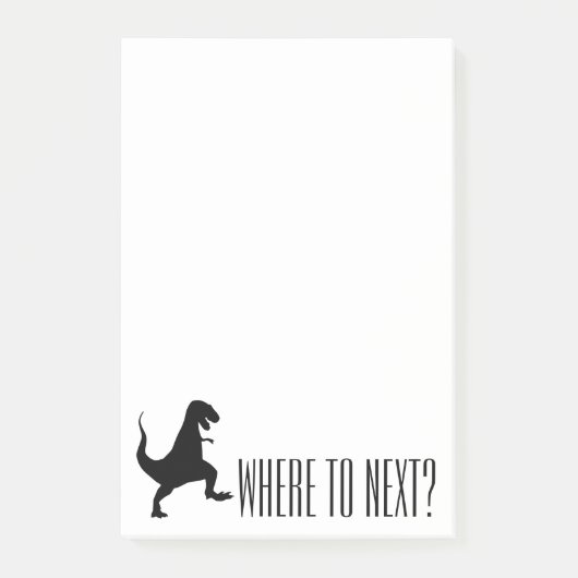 Post-it® Où à après ? Bloc - notes de monstre de dinosaure (Devant)