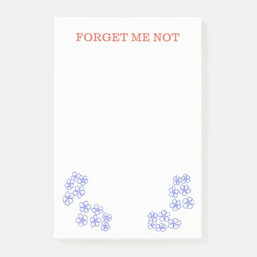 Post-it® Oubliez-moi de ne pas publier de notes (Devant)