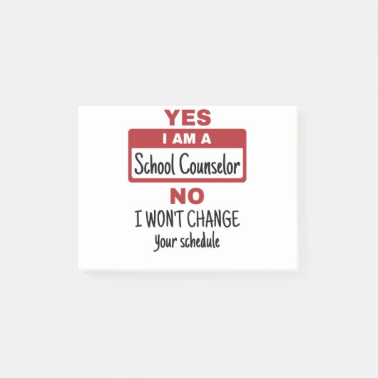 Post-it® Oui Je suis conseiller scolaire Modifier le calend (Devant)