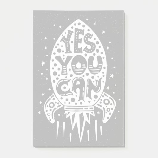 Post-it® Oui vous pouvez Rocketship (Devant)