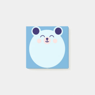 Post-it® ours bleu kawaii