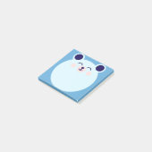 Post-it® ours bleu kawaii (Incliné)