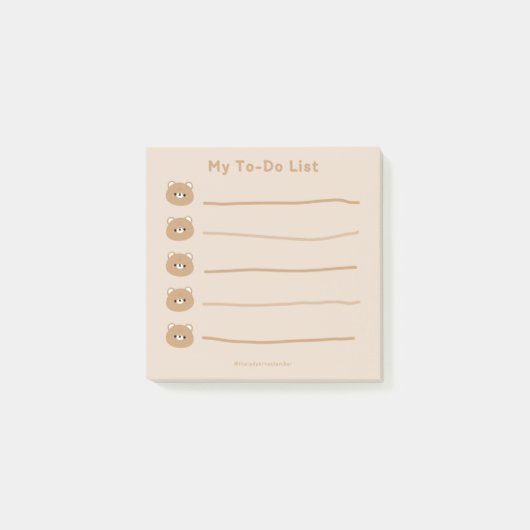 Post-it® Ours Brown (Devant)
