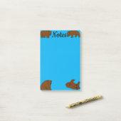 Post-it® Ours Bruns (Sur un bureau)