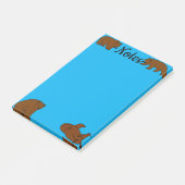 Post-it® Ours Bruns (Incliné)