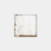 Post-it® Ours Cute Stuffé Mur Rustique En Bois (Devant)