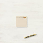 Post-it® Ours grizzli Russe (Sur un bureau)