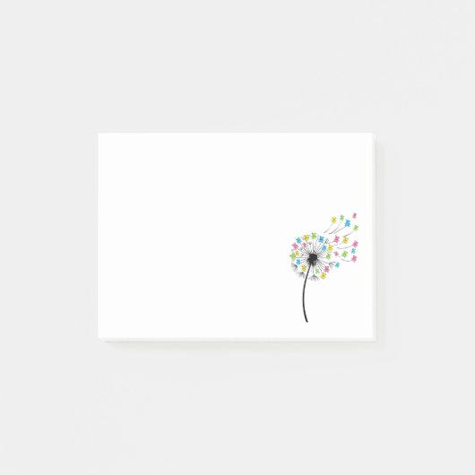 Post-it® Ours mignons volants flux de pissenlit (Devant)